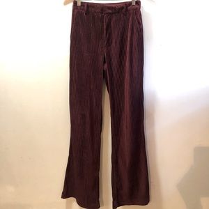 [SOLD] Urban Outfitters maroon velour/corduroy look pants